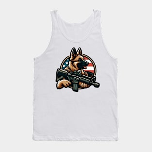 Tactical German Shepard Puppy Tank Top